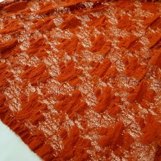 Ткань Гипюр набивной (кирпичный), 2274